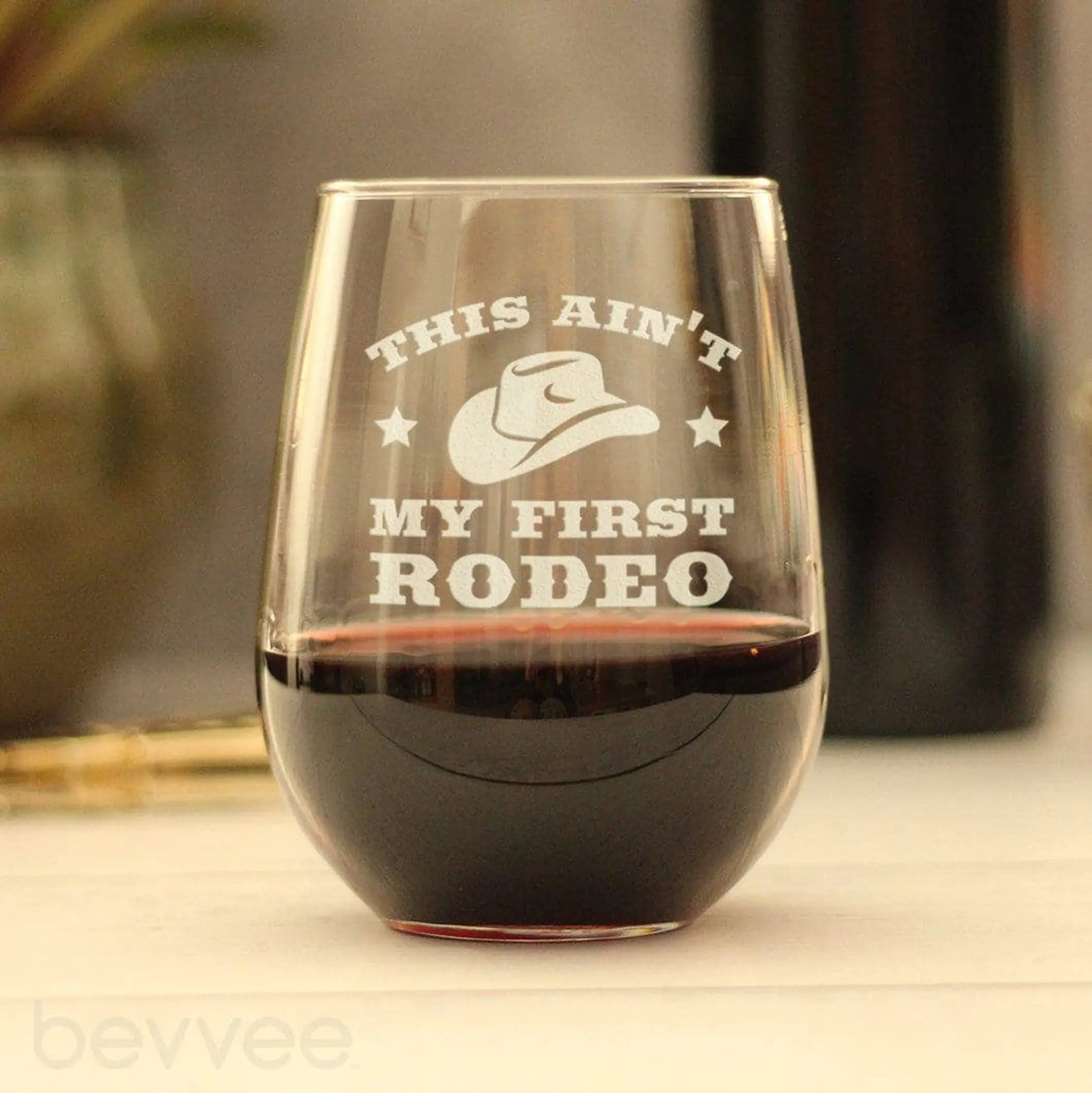 Ain't My First Rodeo Stemless Wine Glass - Western Gifts Bevvee