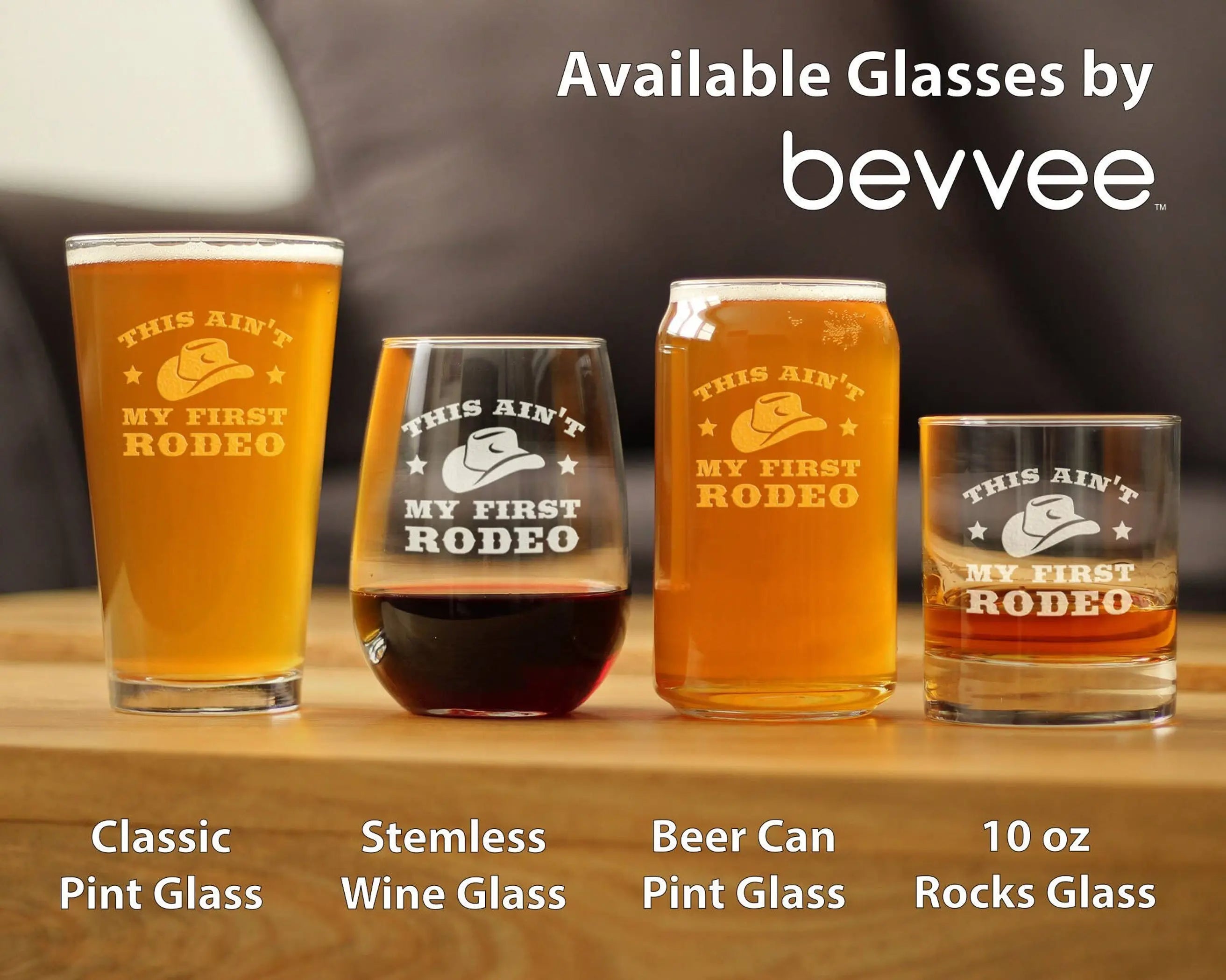 Ain't My First Rodeo Stemless Wine Glass - Western Gifts Bevvee