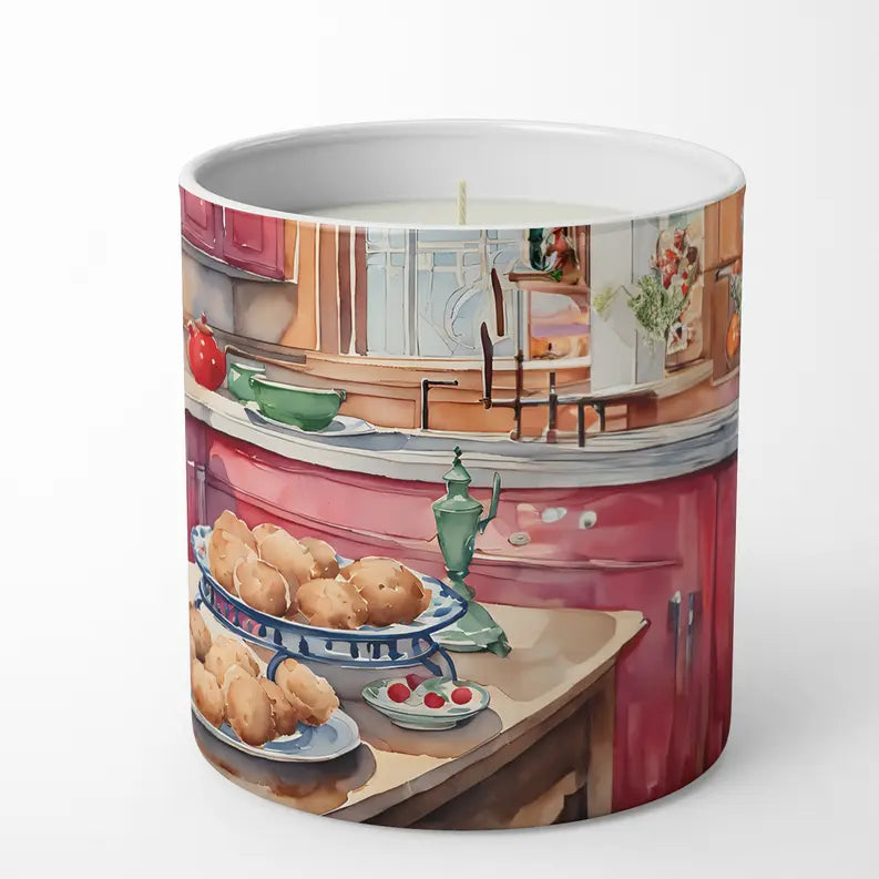 Airedale Terrier Christmas Cookies Decorative Soy Candle Caroline's Treasures