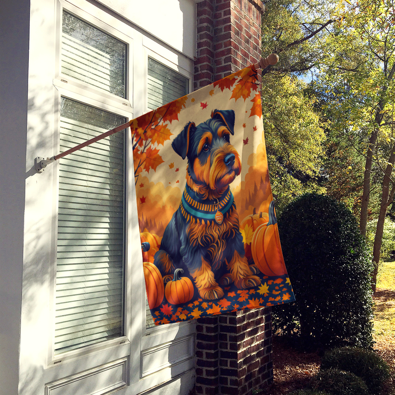 Airedale Terrier Fall House Flag Caroline's Treasures