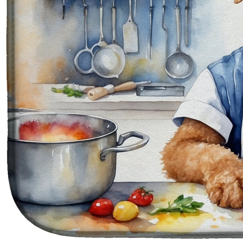 Airedale Terrier The Chef Dish Drying Mat Caroline's Treasures