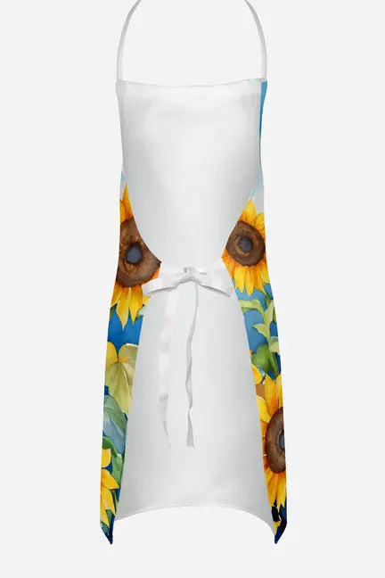 Airedale Terrier in Sunflowers Apron Caroline's Treasures