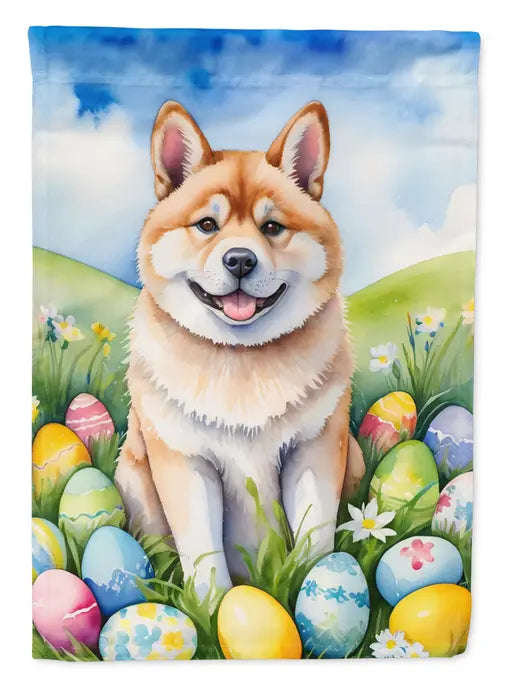 Akita Easter Egg Hunt Garden Flag Caroline's Treasures