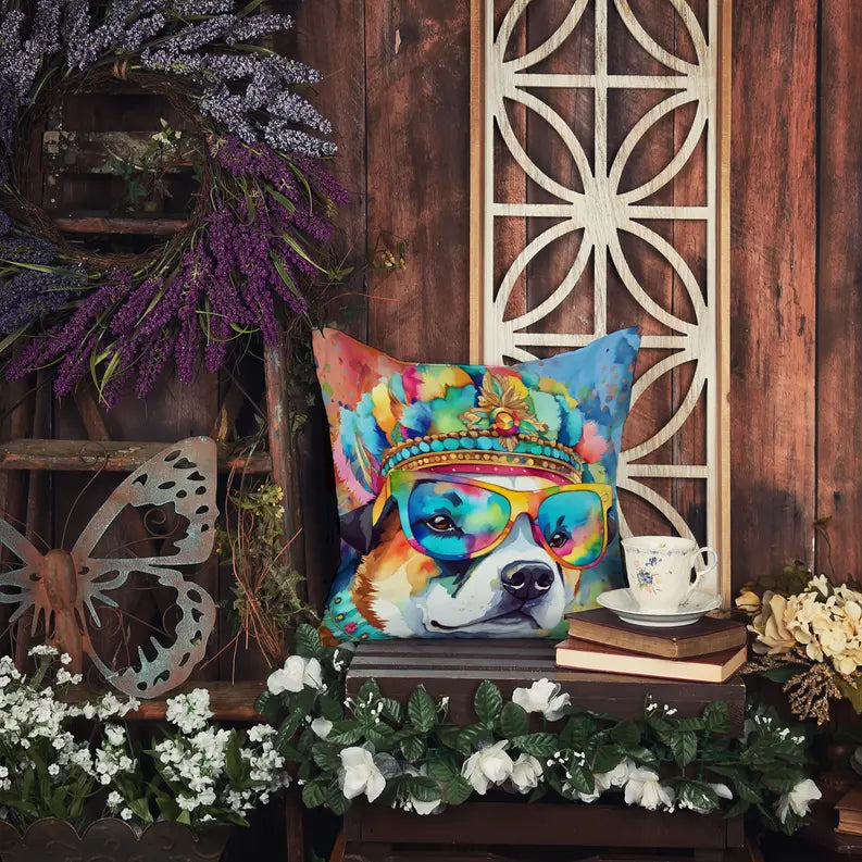 Akita Hippie Dawg Pair of Pot Holders Caroline's Treasures