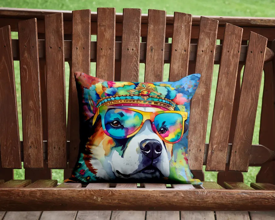 Akita Hippie Dawg Pair of Pot Holders Caroline's Treasures