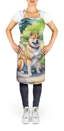 Akita Spring Garden Apron Caroline's Treasures