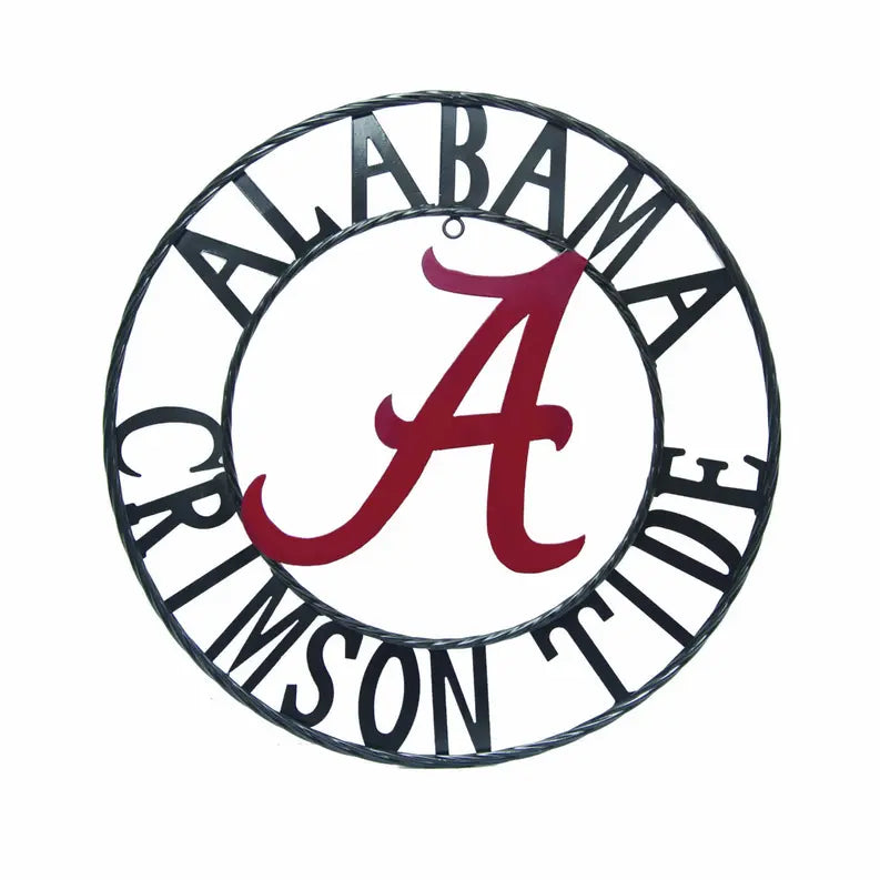 Alabama "Crimson Tide" Wrought Iron Wall Decor LRT SALES