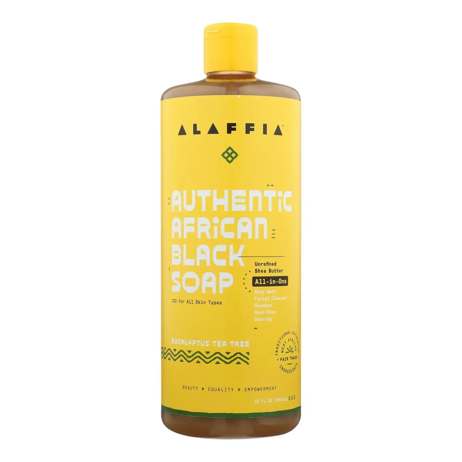 Alaffia - African Black Soap - Eucalyptus Tea Tree - 32 Fl Oz. Alaffia