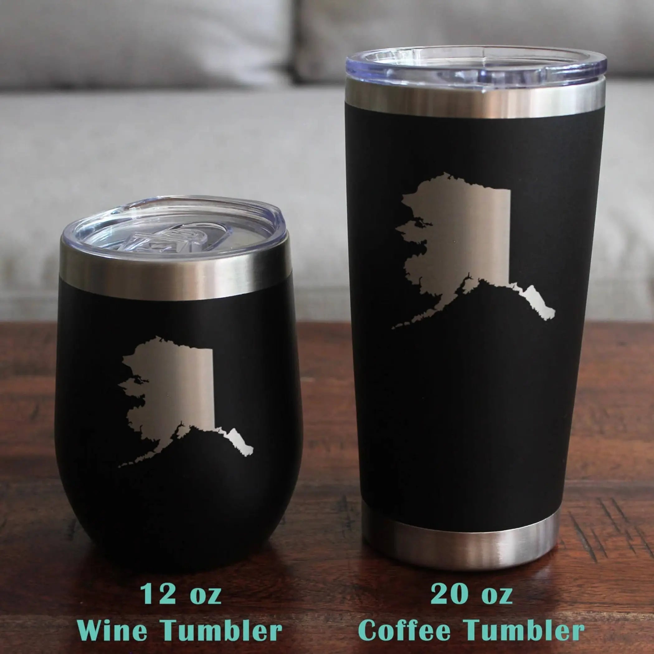 Alaska Outline Beer Can Pint Glass - Alaskan Gifts and Decor Bevvee