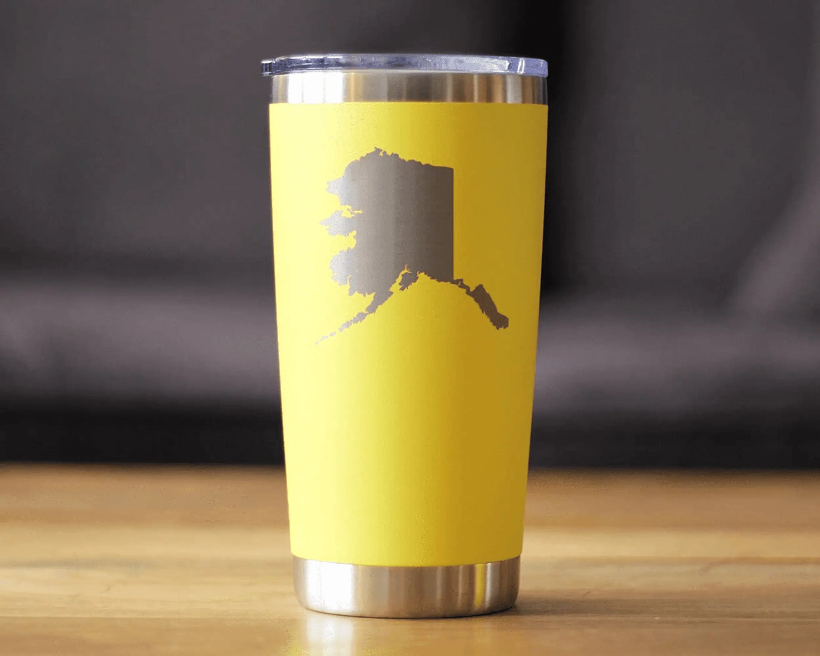 Alaska Outline Insulated Travel Tumbler - Alaskan Gifts Bevvee