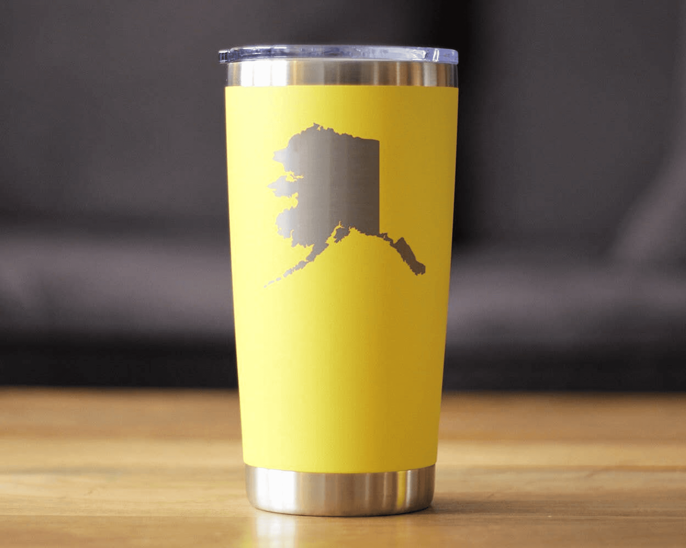 Alaska Outline Insulated Travel Tumbler - Alaskan Gifts Bevvee