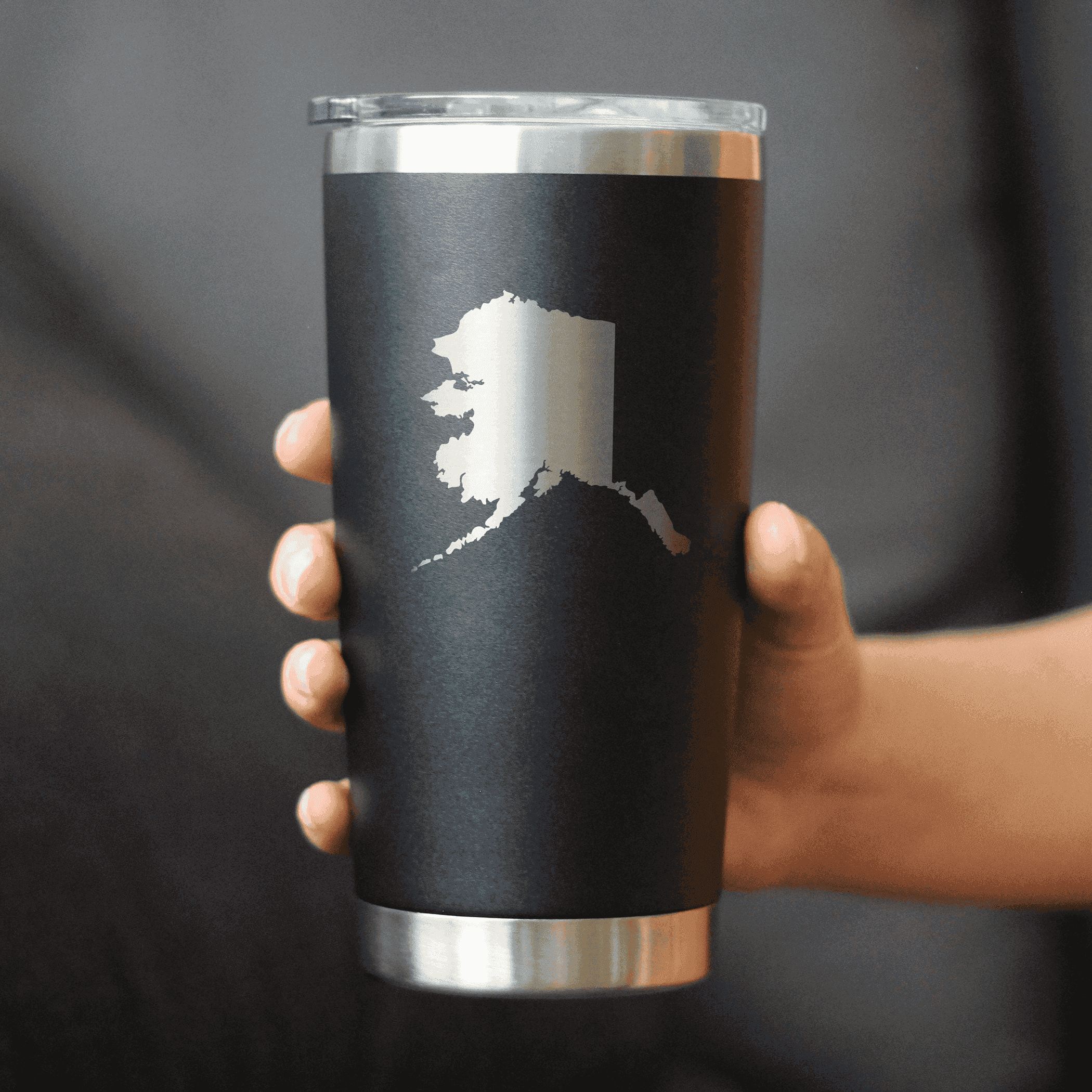 Alaska Outline Insulated Travel Tumbler - Alaskan Gifts Bevvee