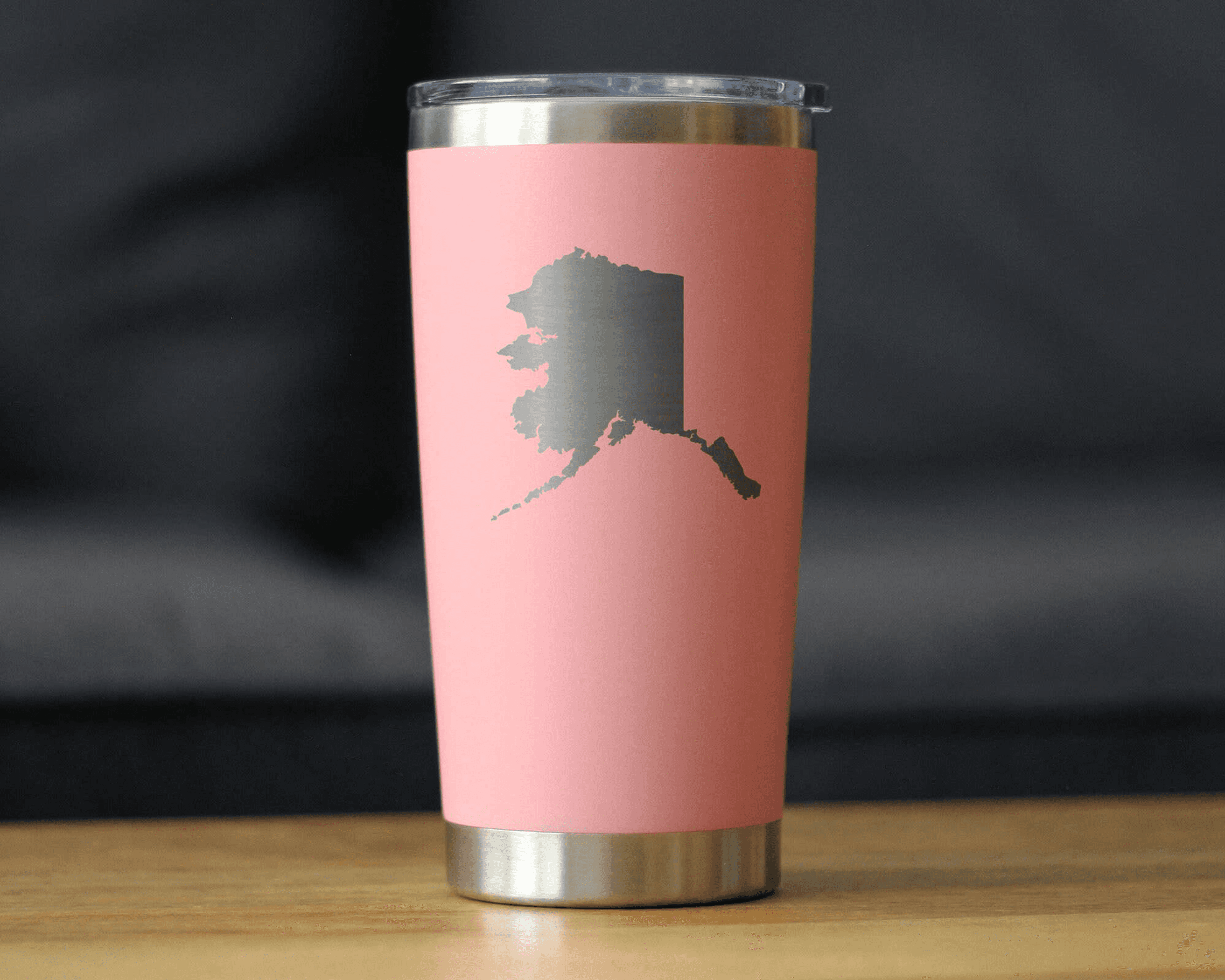 Alaska Outline Insulated Travel Tumbler - Alaskan Gifts Bevvee