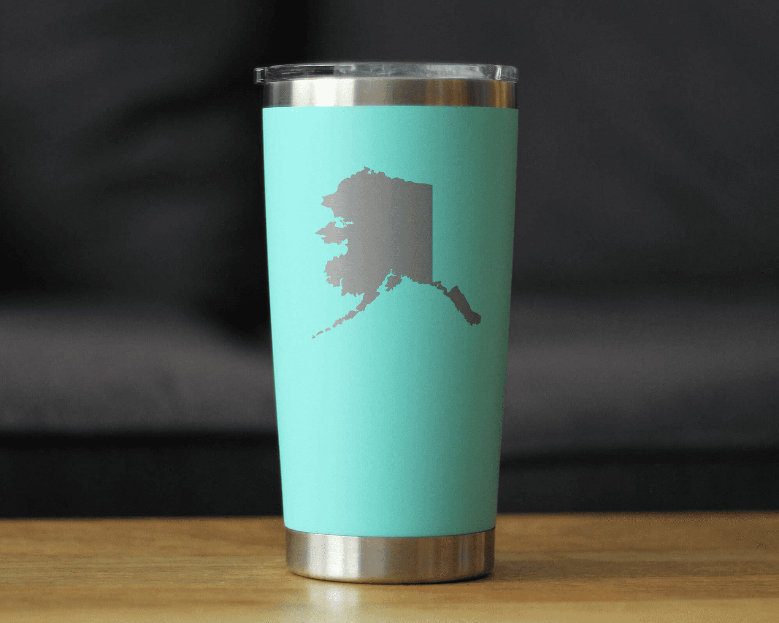 Alaska Outline Insulated Travel Tumbler - Alaskan Gifts Bevvee