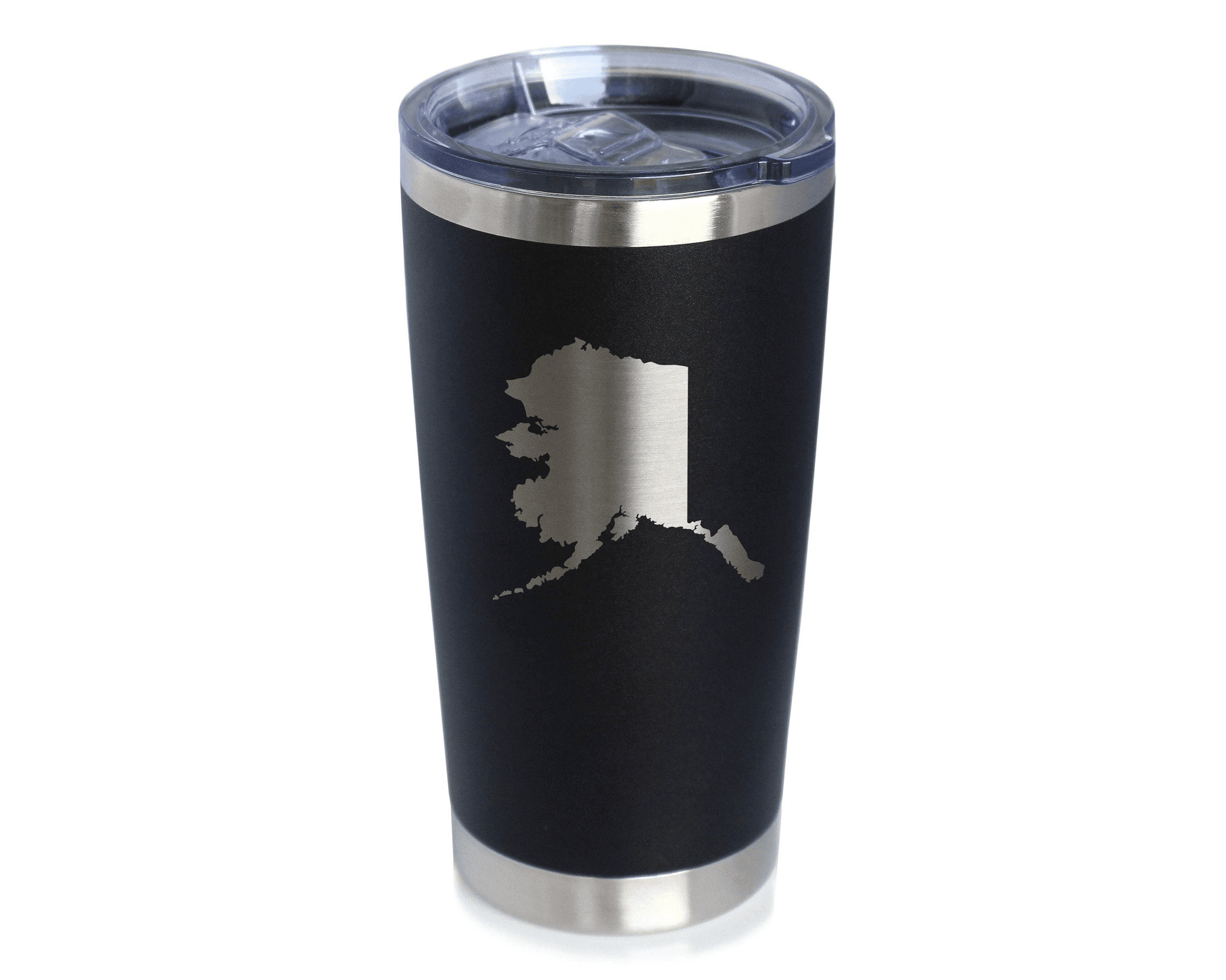 Alaska Outline Insulated Travel Tumbler - Alaskan Gifts Bevvee