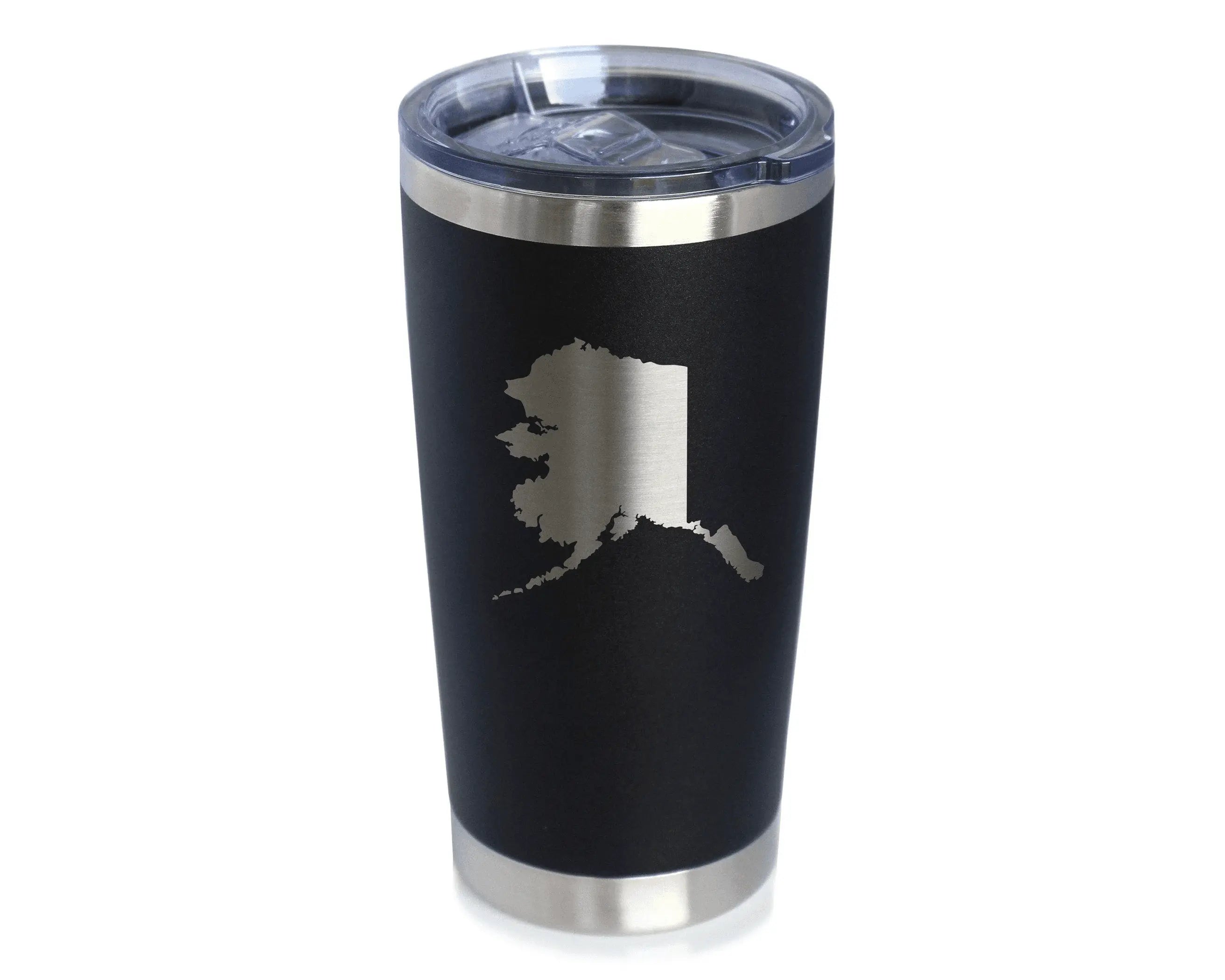Alaska Outline Insulated Travel Tumbler - Alaskan Gifts Bevvee