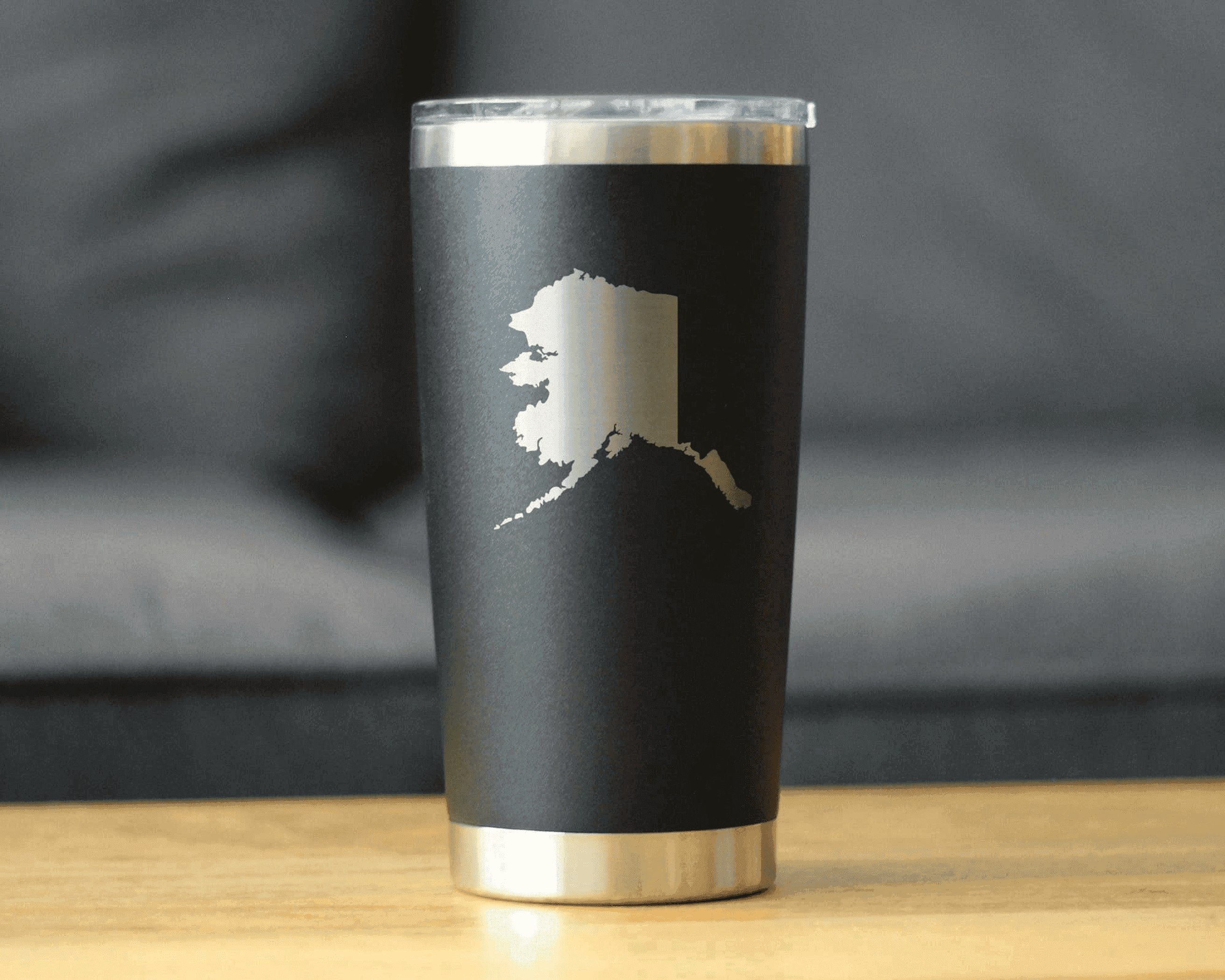 Alaska Outline Insulated Travel Tumbler - Alaskan Gifts Bevvee
