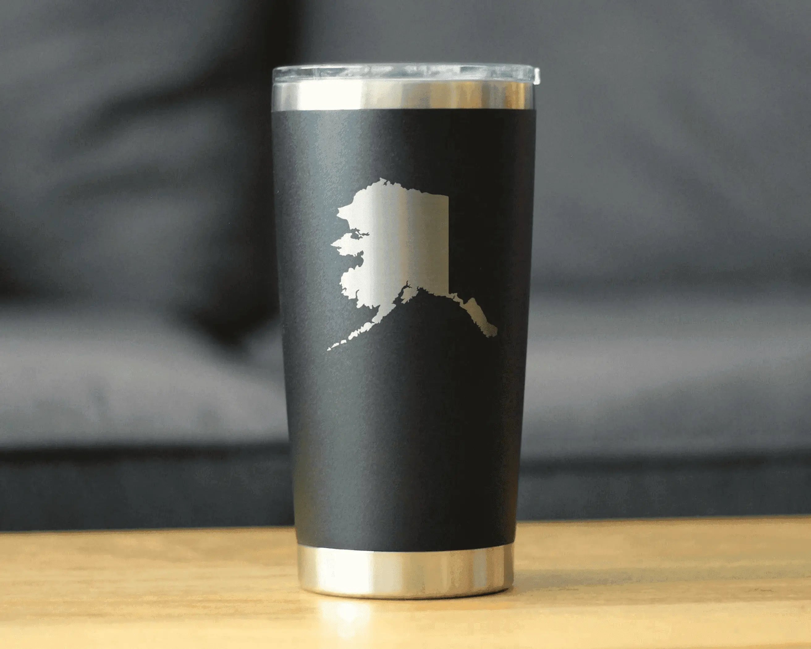Alaska Outline Insulated Travel Tumbler - Alaskan Gifts Bevvee