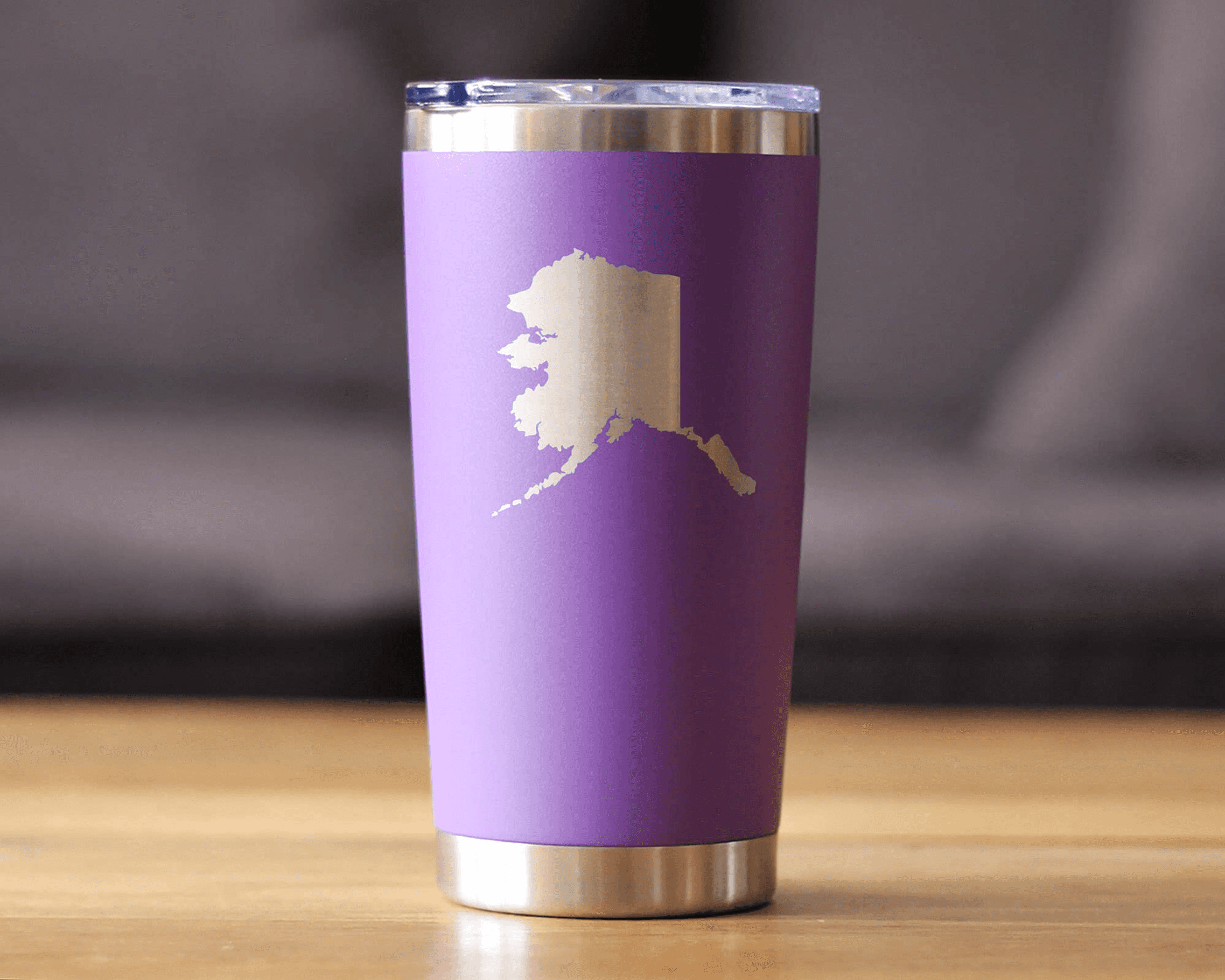 Alaska Outline Insulated Travel Tumbler - Alaskan Gifts Bevvee