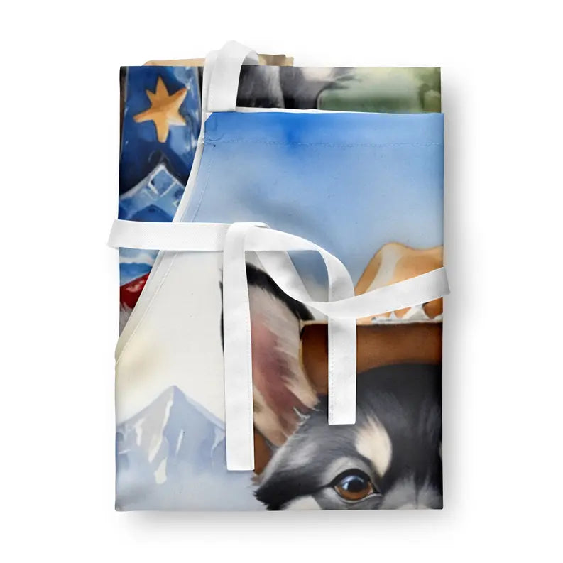 Alaskan Klee Kai Cowboy Welcome Apron Caroline's Treasures