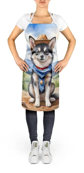 Alaskan Klee Kai Cowboy Welcome Apron Caroline's Treasures