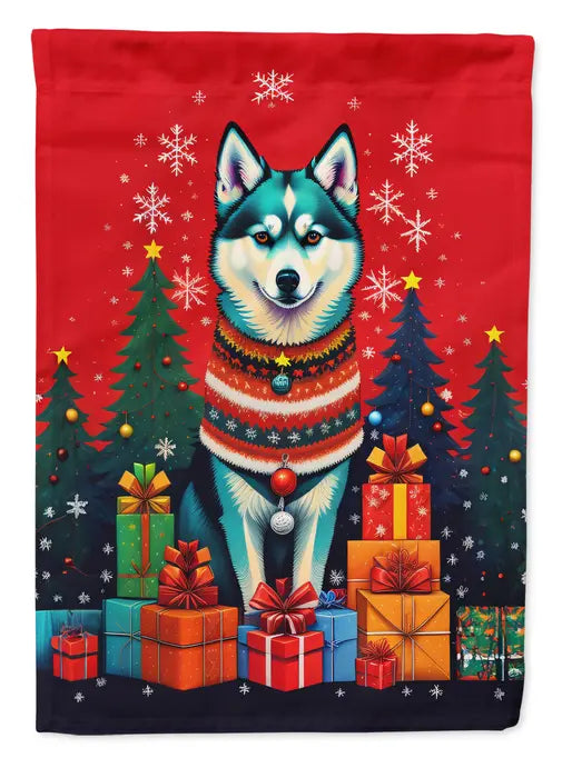 Alaskan Klee Kai Holiday Christmas Garden Flag Caroline's Treasures