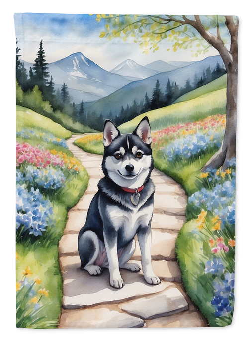 Alaskan Klee Kai Spring Garden Garden Flag Caroline's Treasures