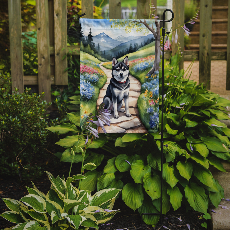 Alaskan Klee Kai Spring Garden Garden Flag Caroline's Treasures