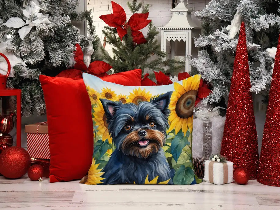 Alaskan Klee Kai in Sunflowers Pair of Pot Holders Caroline's Treasures