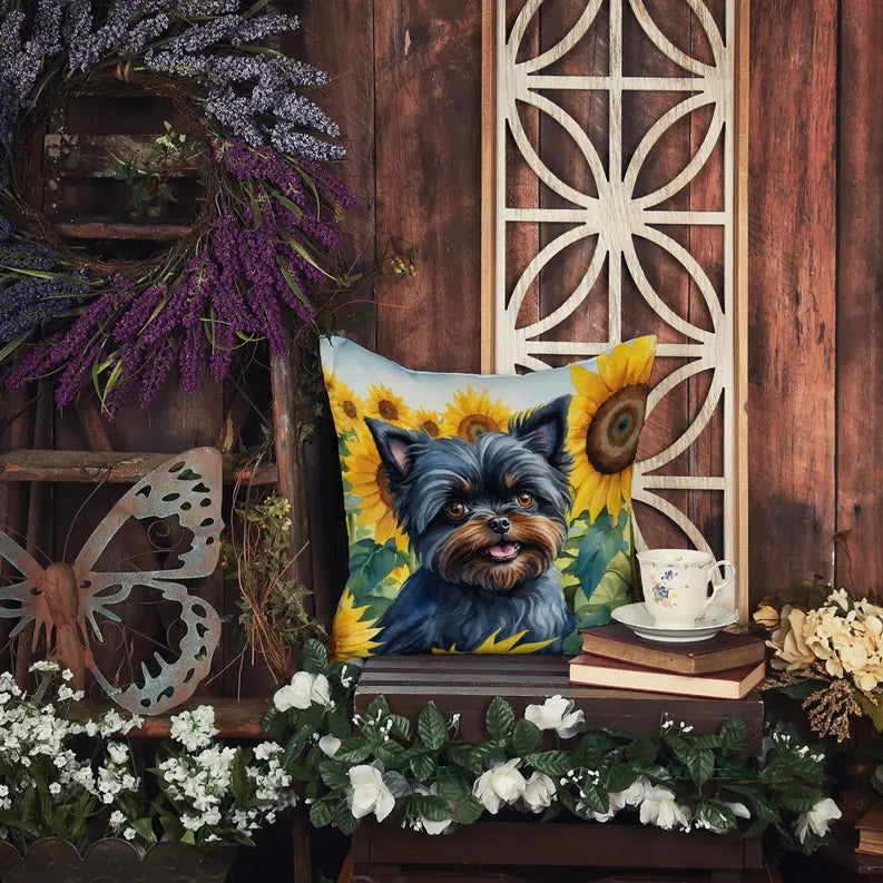 Alaskan Klee Kai in Sunflowers Pair of Pot Holders Caroline's Treasures