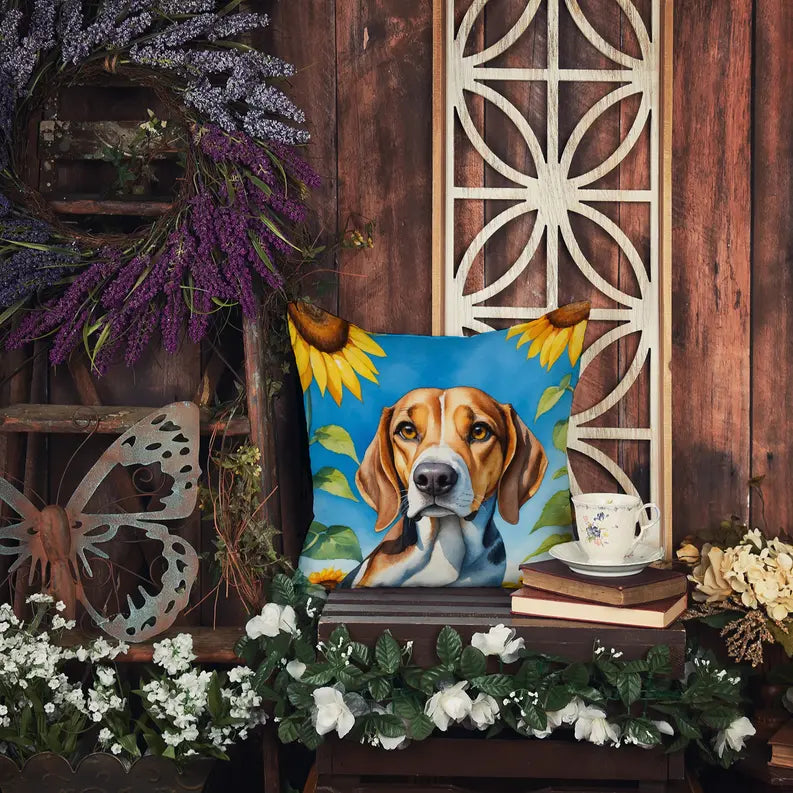 Alaskan Klee Kai in Sunflowers Pair of Pot Holders Caroline's Treasures