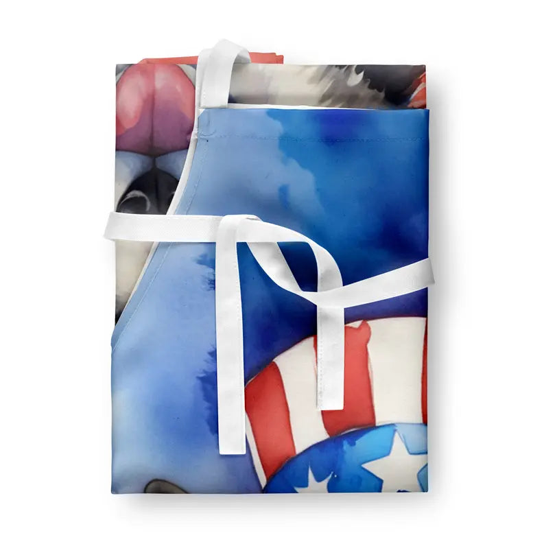 Alaskan Malamute Patriotic American Apron Caroline's Treasures