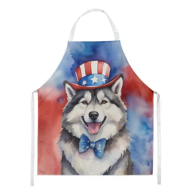 Alaskan Malamute Patriotic American Apron Caroline's Treasures