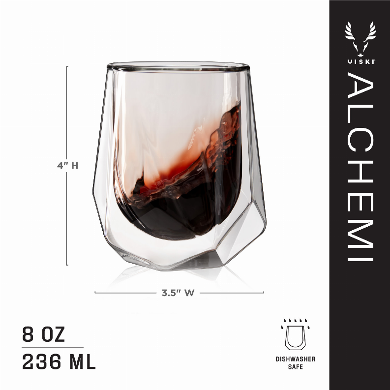 Alchemi Aerating Wine Tasting Glass by Viski True Brands