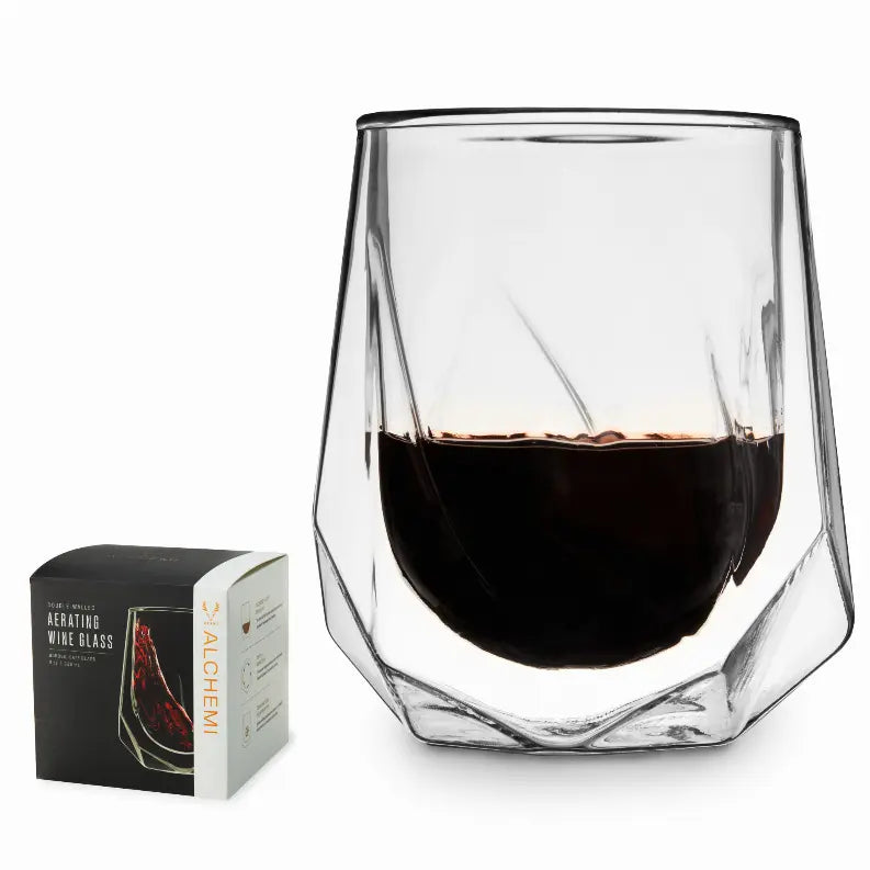 Alchemi Aerating Wine Tasting Glass by Viski True Brands