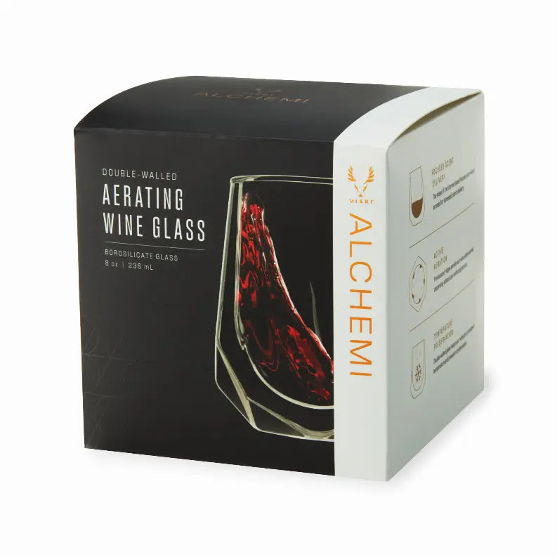 Alchemi Aerating Wine Tasting Glass by Viski True Brands
