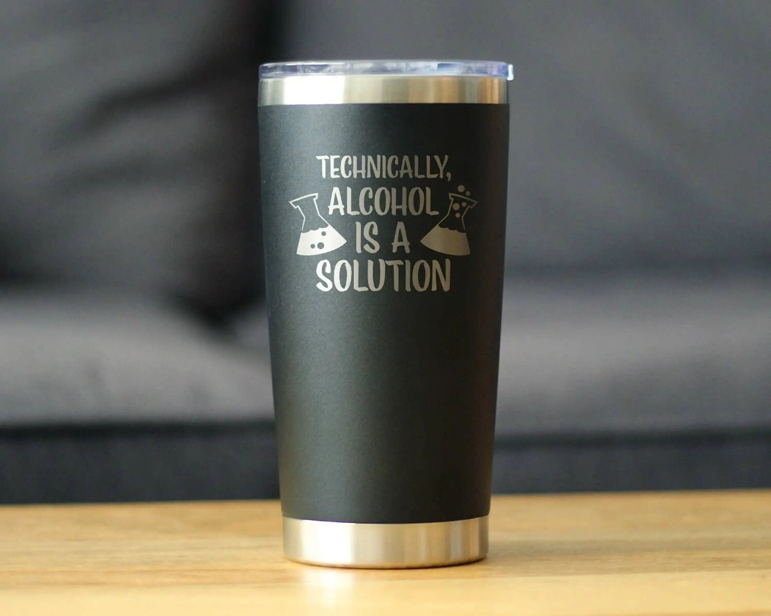 Alcohol Solution Insulated Travel Tumbler Funny Science Gift Bevvee