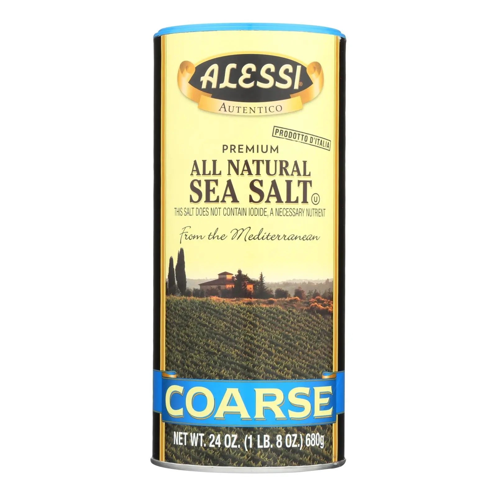 Alessi - Mediterranean Sea Salt - Coarse - Case Of 6 - 24 Oz. Alessi