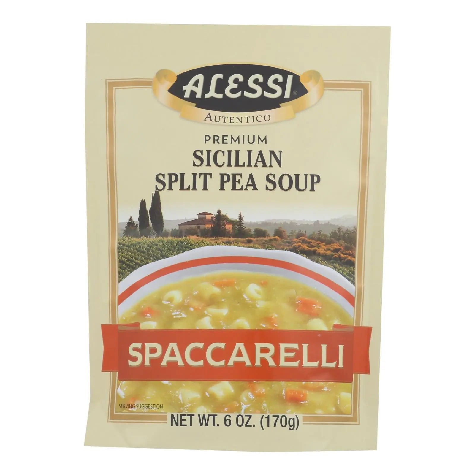 Alessi - Split Pea Soup - Spaccarelli - Case Of 6 - 6 Oz. Alessi