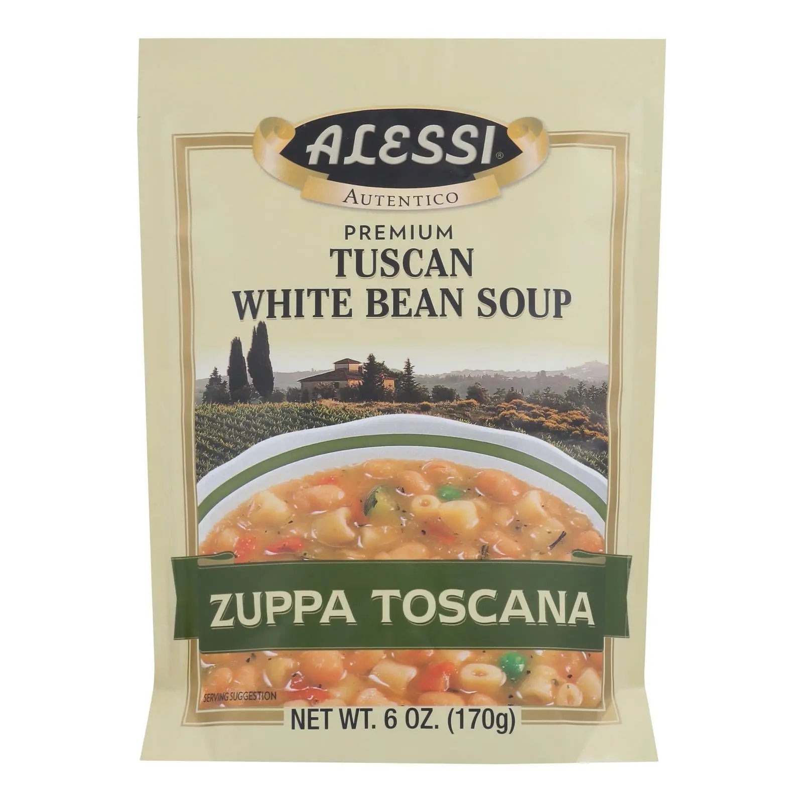 Alessi - Tuscan - White Bean Soup - Case Of 6 - 6 Oz. Alessi