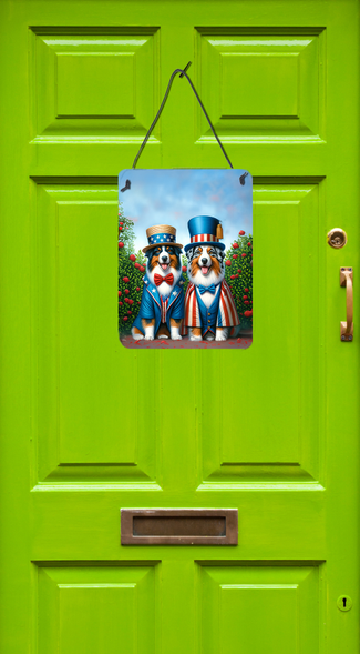 All American Bearded Collie Wall or Door Hanging Prints Caroline's Treasures