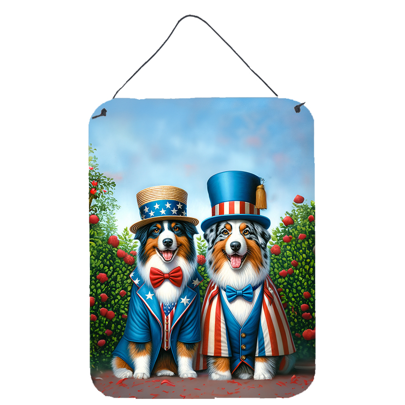 All American Bearded Collie Wall or Door Hanging Prints Caroline's Treasures