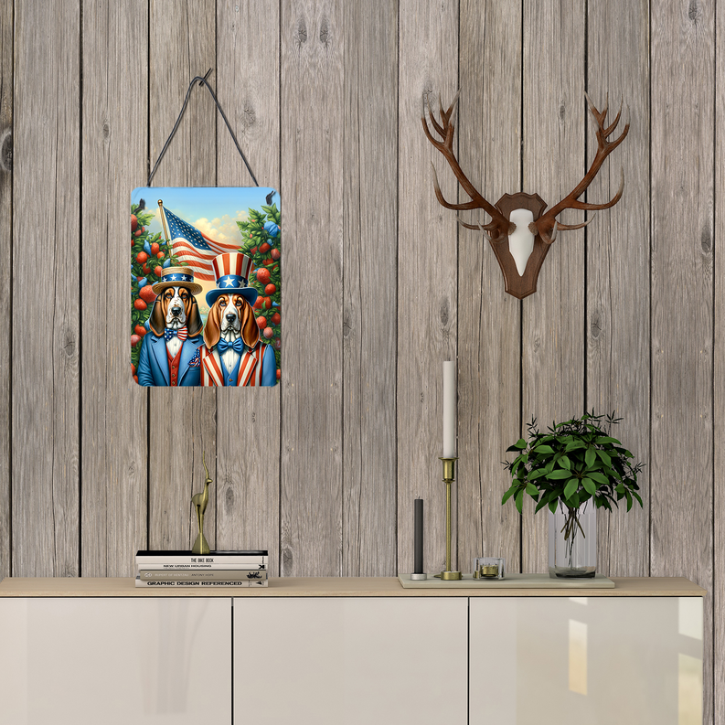All American Bearded Collie Wall or Door Hanging Prints Caroline's Treasures