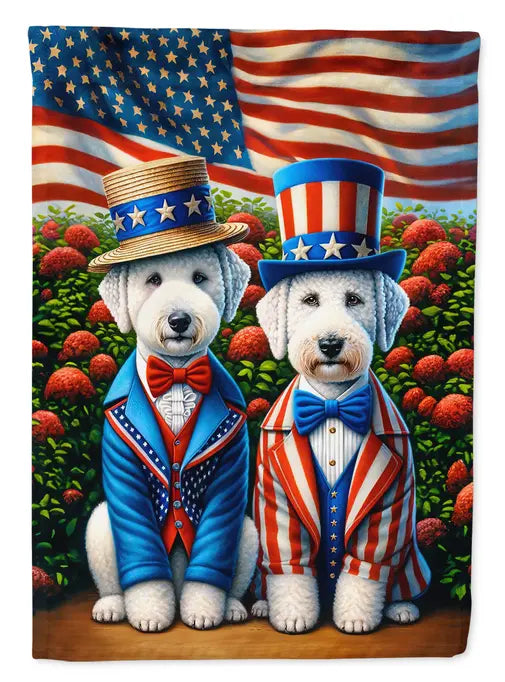 All American Bedlington Terrier Garden Flag Caroline's Treasures