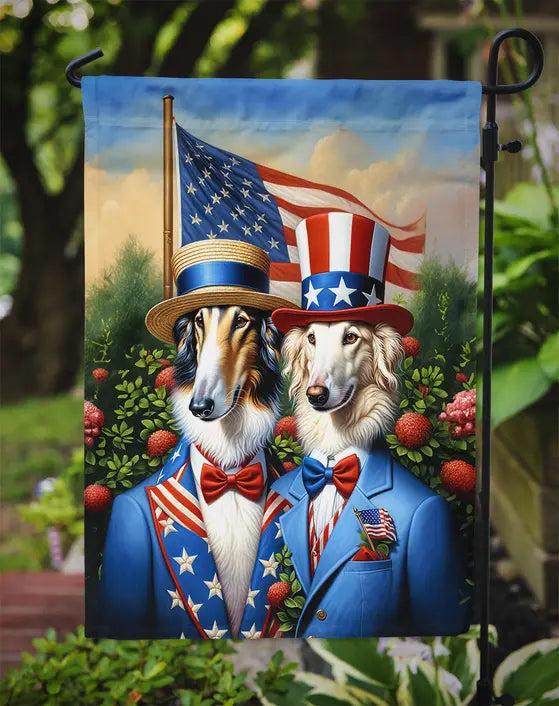 All American Borzoi Garden Flag Caroline's Treasures