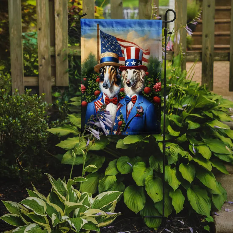 All American Borzoi Garden Flag Caroline's Treasures