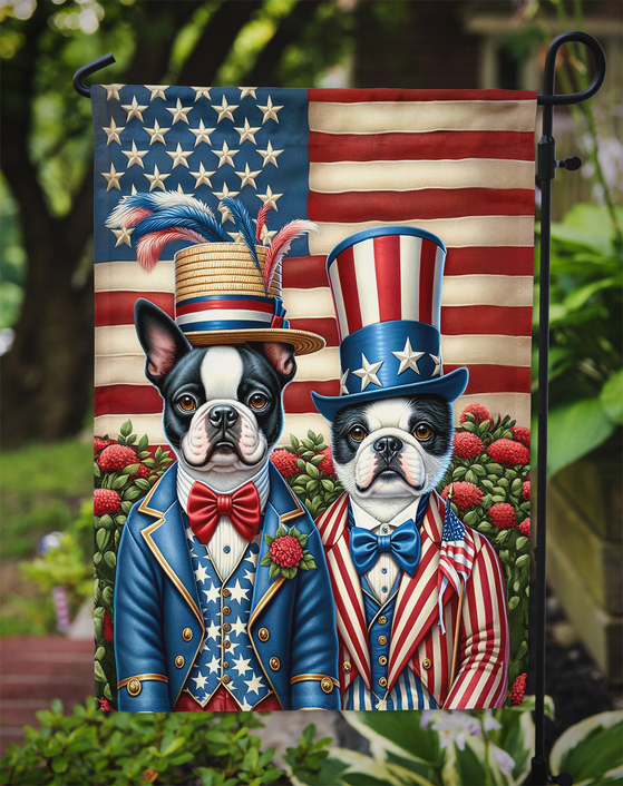 All American Boston Terrier Garden Flag Caroline's Treasures