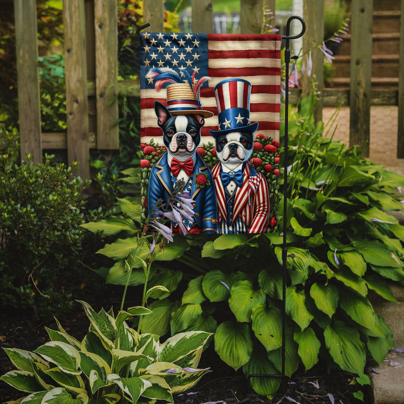 All American Boston Terrier Garden Flag Caroline's Treasures