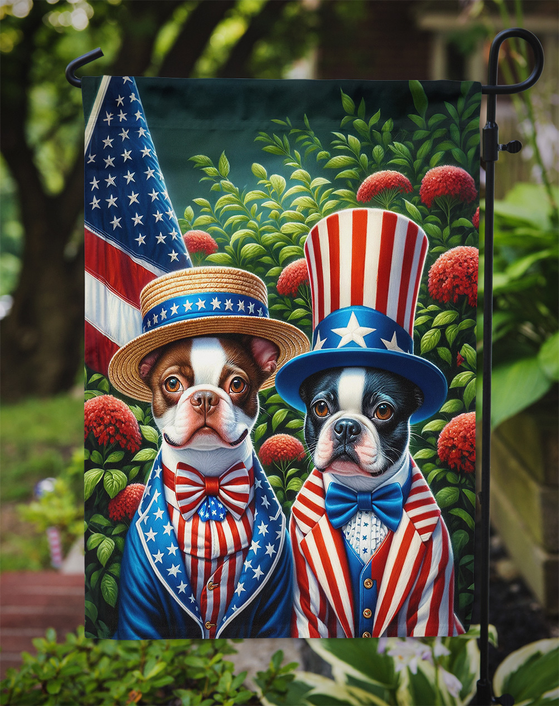 All American Boston Terrier Garden Flag Caroline's Treasures