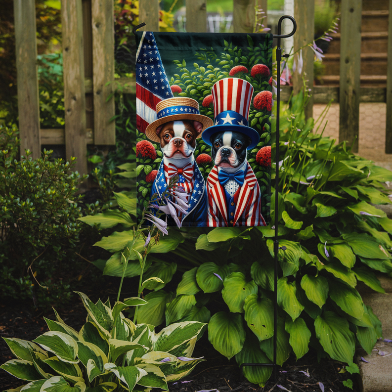 All American Boston Terrier Garden Flag Caroline's Treasures